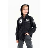 Gold Class Kidswear Çıtçıtlı Kapüşonlu Nakışlı %100 Pamuk Erkek Çocuk Gömlek
