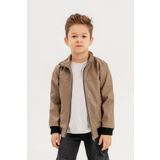 Gold Class Kidswear Fermuarlı Erkek Çocuk Deri Ceket