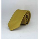 Gold Çocuk Boy Düz Renk Saten Kravat - CK-35 CK-35-GF