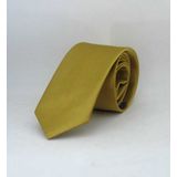 Gold Çocuk Boy Düz Renk Saten Kravat Ck 35
