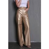 Gold Deri Basic Kadın Pantolon MG1316