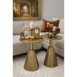 Gold Design İkili takım Pera model ANTİK eskitme yan sehpa 50-55 cm