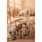 Gold Eloni 3D Flower Çift Kişilik Nevresim Takımı – 4 Parça - 200 x 220 cm