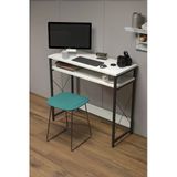 Gold Falez Çalışma Masası Bilgisayar Laptop Ofis Masası Okul Ev Beyaz