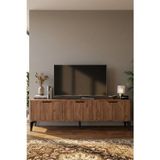 Gold Falez Tv Sehpası 160 cm Tv Ünitesi Kapaklı Modern Şık Minimal Salon Konsolu Royal 5090 Atlantik