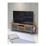 Gold Falez Tv Sehpası Mira 5030 Atlantik Gold 160 Cm 35 Cm 50 Cm Kahverengi
