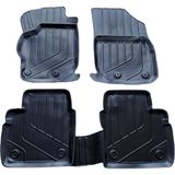 Gold Fiat Egea Sedan 2014-2022 Birebir Uyumlu 3D Havuzlu Stil Oto Paspas - Siyah