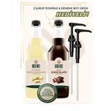 gold gull Beyaz Çikolata & Çikolata Aromalı Kahve & Meyve Şurubu 2 X 700 Ml.