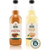 gold gull Chai Tea & Ginger Bread Aromalı Kahve & Meyve Şurubu 2 x 700 ml.