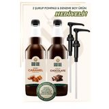 gold gull Çikolata & Karamel Aromalı Kahve & Meyve Şurubu 2 X 700 Ml.