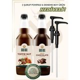 Gold Gull Çikolata & Toffee Nut Aromalı Kahve & Meyve Şurubu 2 x 700 Ml Premium Lezzet Sunar