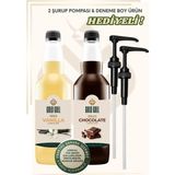Gold Gull Çikolata & Vanilya Aromalı Kahve & Meyve Şurubu 2 x 700 ml - 1 Adet - Cafe Crema