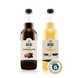 gold gull Çikolata & Vanilya Aromalı Kahve & Meyve Şurubu 2 X 700 Ml.