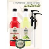 Gold Gull Çilek & Lime Aromalı Kahve & Meyve Şurubu 2 x 700 ml - 1 Adet - Cafe Crema
