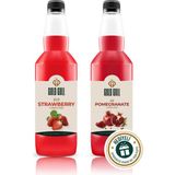 Gold Gull Çilek & Nar Aromalı Kahve & Meyve Şurubu 2 x 700 ml - 1 Adet - Cafe Crema