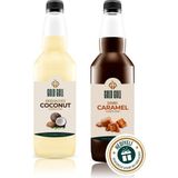 Gold Gull Karamel & Hindistan Cevizi Aromalı Kahve & Meyve Şurubu 2 x 700 ml - 1 Adet - Cafe Crema