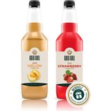 Gold Gull Kavun & Çilek Aromalı Kahve & Meyve Şurubu 2 x 700 ml - 1 Adet - Cafe Crema