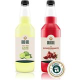 Gold Gull Nar & Lime Aromalı Kahve & Meyve Şurubu 2 x 700 ml - 1 Adet - Cafe Crema