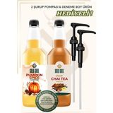 Gold Gull Pumpkin Spices & Chai Tea Aromalı Kahve & Meyve Şurubu 2 x 700 ml