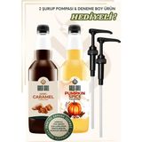 Gold Gull Pumpkin Spices & Karamel Aromalı Kahve & Meyve Şurubu 2 x 700 ml - Kahve Karışımı