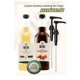 gold gull Vanilya & Karamel Aromalı Kahve & Meyve Şurubu 2 X 700 Ml.