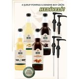 Gold Gull Vanilya, Karamel, Beyaz Çikolata & Çikolata Aromalı Kahve & Meyve Şurupları 4 x 700 Ml.