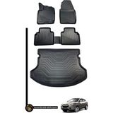 Gold Hyundai IX35 2010-2015 3D Havuzlu Paspas + Bagaj Havuzu Araca Özel Dolcex Kauçuk Set - Siyah