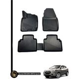 Gold Hyundai IX35 2010-2015 3D Orjinals Havuzlu Kauçuk Oto Paspas - Siyah