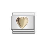 Gold Kalp Çelik İtalyan Charm