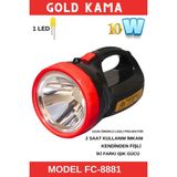 Gold Kama FC-8881 Kırmızı Çok Amaçlı El Feneri