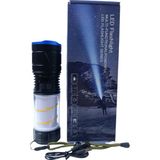 Gold Kama GK-5500 Profesyonel El Feneri | 30W – 3000 Lümen – Çift LED Işık Sistemi – Masa Lambası Kullanımı – Dijital Göstergeli – Powerbank – Type-C - Siyah - Mavi - 30 W