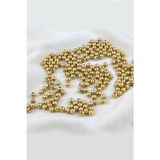 Gold Kaplama 6 mm CCB Ekose Desen Plastik İnci Boncuk Aksesuar Malzemesi (20 Gr)