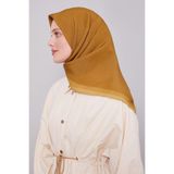 Gold Kenar Şerit Aura Eşarp