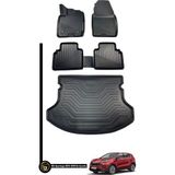 Gold Kia Sportage 2010-2015 3D Havuzlu Paspas + Bagaj Havuzu Araca Özel Dolcex Kauçuk Set - Siyah