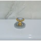 Gold Kristal Taşlı Klozet Basma Buton Düğmesi Kulp, Kalp Klozet Kapağı Kulbu Sifon Tuşu