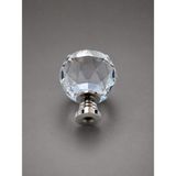 Gold Kulp Krom Prizma Kesim Kristal Cam Mobilya & Çekmece Kulpu ÇAP(30MM) - TEKLİ