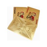 Gold Kurukafa İskambil Kağıdı Pvc Su Geçirmez Oyun Kağıdı Cin500