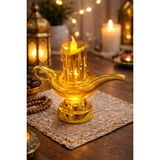 Gold Lambalı Pilli led ışık, Askılı Fener Süsü SARI Işıklar Peri Işıkları Aydınlatmalı Şerit Led Ramazan Süsü Led Işık