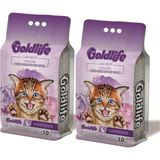 Gold Life Premium Lavender İnce Taneli 2x10 lt Kedi Kumu