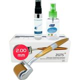 Gold Line Dermaroller 2.00MM + Dezenfektan Hediye Titanyum 192 Iğneli Vücut Için Derma Roller