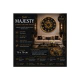 Gold Majesty 70 x 70 cm Çarklı Duvar Saati