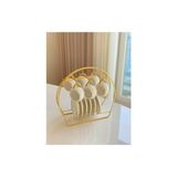 Gold Metal Fincan Askılığı Mutfak Düzenleyici Dekoratif Fincanlık Fincan Askısı