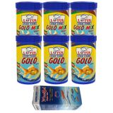 Gold Natural ve Mix Granulat 6x100ml Japon Balık Yemi ve Vitamini