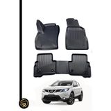 Gold Nissan Qashqai 2014-2020 3D Havuzlu Paspas Kauçuk Vox - Siyah