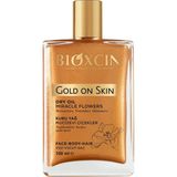 Gold On Skin Kuru Yağ – Yasemin, Manolya, Hanımeli, Kalendula ve Hindistan Cevizi Yağları Iç