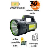 Gold Orion OR-T95 30W Solar Powerbank ve Ultra Parlak Led El Feneri