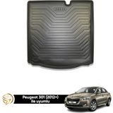 Gold Peugeot 301 3D Bagaj Havuzu - Siyah