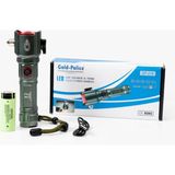 Gold Police GP-218 Profesyonel Acil Durum El Feneri | 30W – 3000 Lümen – 5000 Mah – Cam Kıracılı, Kemer Kesicili, Zoomlu & Type-C Şarjlı - Gri - 30 W