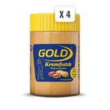 Gold Polmak Krem Fıstık Yer Fıstığı Ezmesi 340 G X 4 Adet