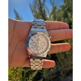 Gold Power Rolex Model Çelik Lüks Erkek Kol Saati - Gümüş